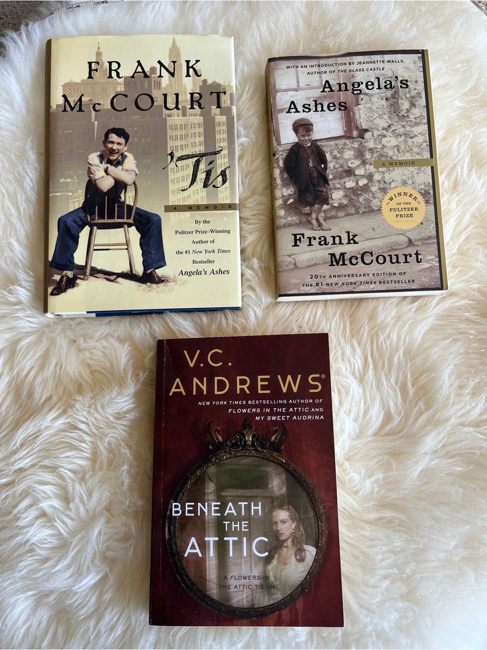 Tis, Angela’s Ashes, Beneath The Attic - novels